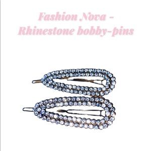 Fashion Nova Rinestone booby pin accessories